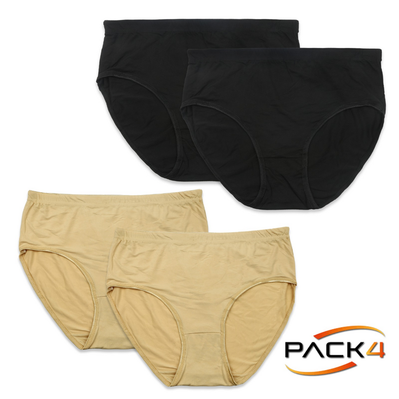 (4) Piece Soft Cotton Summer Fabric Ladies Panties