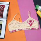 Pack of 3 Buddy Soft Cotton Bralette Set – Free Size (32–38) Adjustable, Random Colors