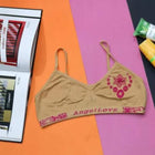 Pack of 3 Buddy Soft Cotton Bralette Set – Free Size (32–38) Adjustable, Random Colors