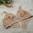 (4) Bra soft  Fabric Printed jersey bra