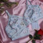 4 Piece Pack - Comfortable Printed Jersey Bras for Women